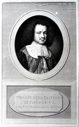 Thomas Clifford, primer Barón Clifford de Chudleigh, grabado por Edward Scriven, 1820